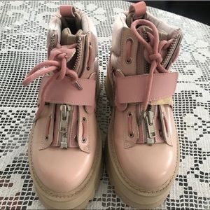 Fenty Puma Rihanna Sneaker Boot Pink Women Sz 8.5